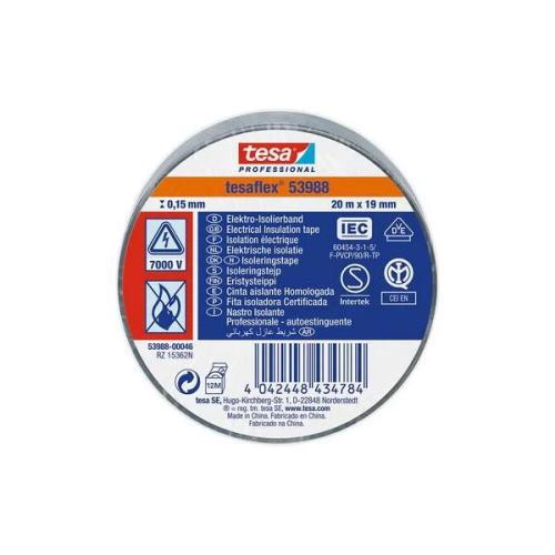 Fita Isolante Homologada Cinzento 20m X 19mm 5398.