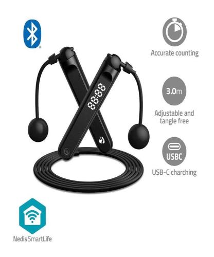 Smartlife Corda de Saltar 3m Bluetooth