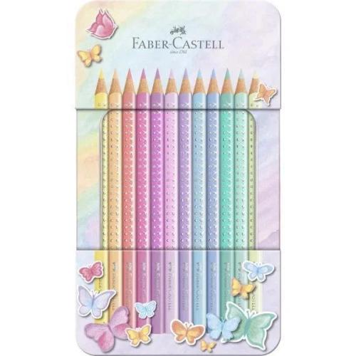 Faber-Castell Buntstifte Sparkle Pastell 12er Metalle.