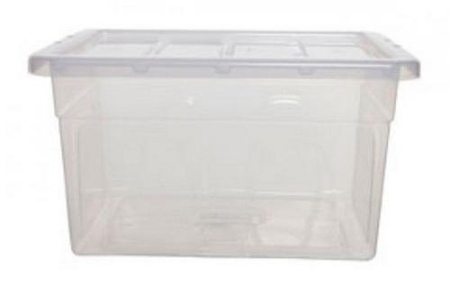 Caja de Almacenaje Con Tapa 32 Litros 36x42x30cm Pp Transparente Archivo 2000 Cp1482032 Cs Tp