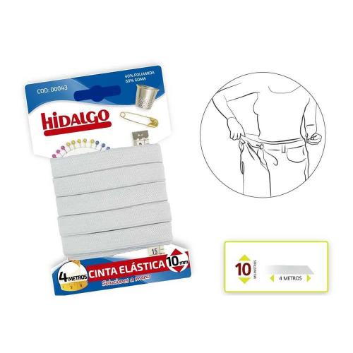 Bl&iacute;ster El&aacute;stico 10mmx4m Branco Hidalgo