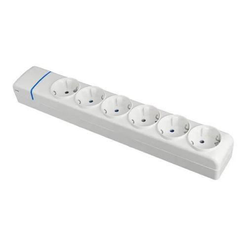 Extensão com 6 Tomadas 2p+T, 16a 250v. 8006p Sole.