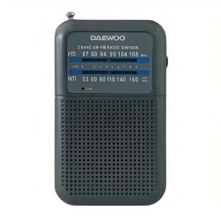 Radio Portátil Daewoo Dw1008/ Gris