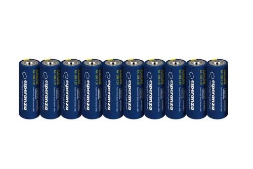 Esperanza Pilhas alcalinas AA 10pcs. Embrulhadas .