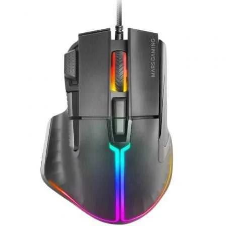 Ratón Gaming Mars Gaming Mm-Xt/ Hasta 12800dpi/ N.