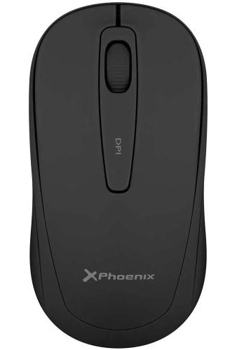 Raton Phoenix M250 1600 Dpi RGB 2.4 Ghz Usb Negro