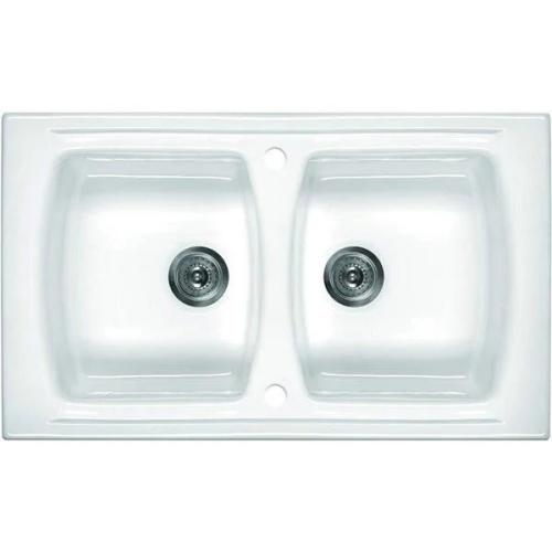 2-Bowl Ceramic Sink