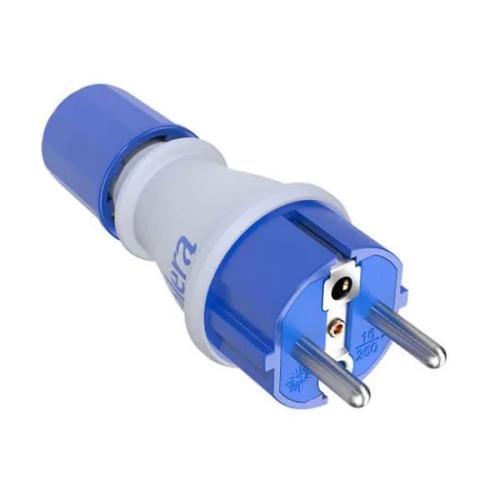 Ficha 2p+T, 16a,250v Espigão de Ø4,8mm. Material:.