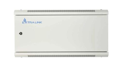 Extralink Szafa Wisz 19\\ 6u 450mm Szara D. Blaszane Wall Mounted Rack Grey