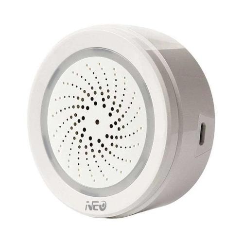 Smart Alarm Siren Zigbee Neo Nas-Ab02w Tuya 100db