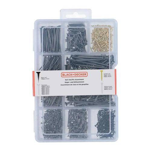 Sortidos de Pregos 975 Peças St Black+Decker