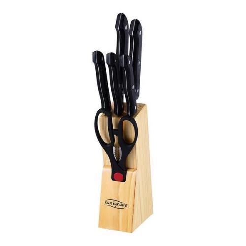 Jogo de 7 Peças Facas de Cozinha + Tacoma Inox Dr.