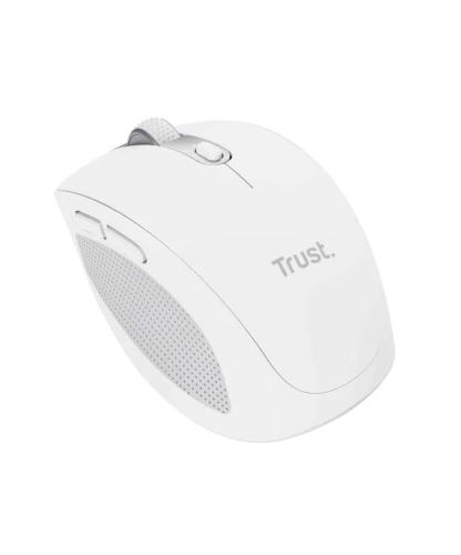 Rato Wireless/Bluetooth Ótico OzAA 3200dpi Branco - Trust