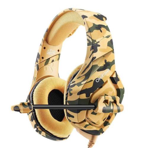 Auscultadores Gaming ONIKUMA K1-B Amarelo