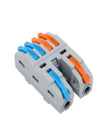 Ligador Rápido de Conexão Dupla 1x2 em Linha