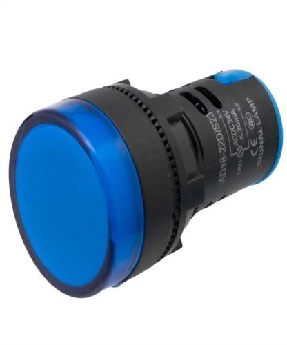 Piloto LED Industrial de 22mm, 12v Azul