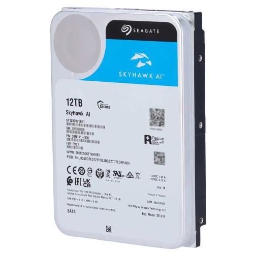 Disco Rígido Seagate Skyhawk Ai - Capacidade 12 T.