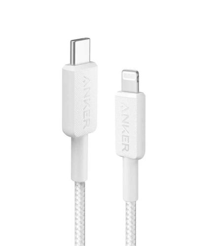 Cabo Anker 322 Usb-C P/ Lightning 60w 1.8m Branco