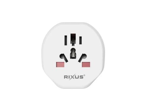 Adaptador viagem RIXUS RXHC27 EU branco