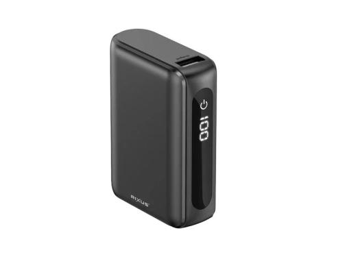 Powerbank Rixus Ecrã Digital 10000mah Preto