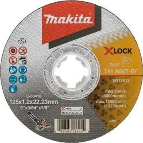 Disco de corte Makita E-00418 125x1,2mm INOX