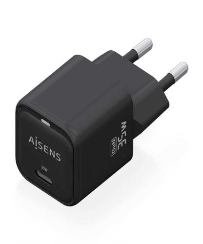 Cargador de Pared Aisens Asch-35w1p023-Bk/ 1xusb Tipo-C/ 35w