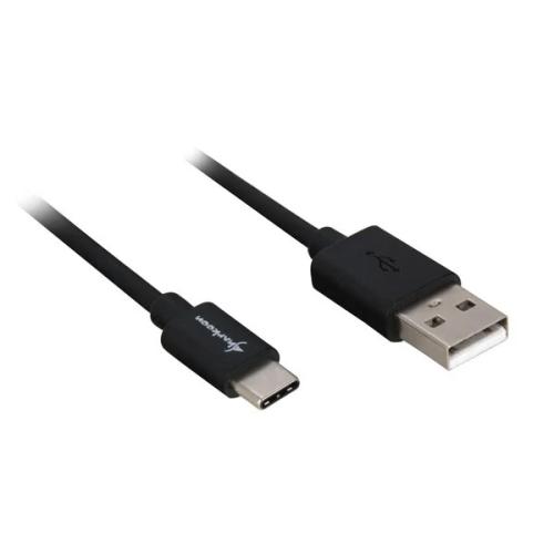 Sharkoon Usb 2.0 a - Adaptador Usb C - Preto - 3m