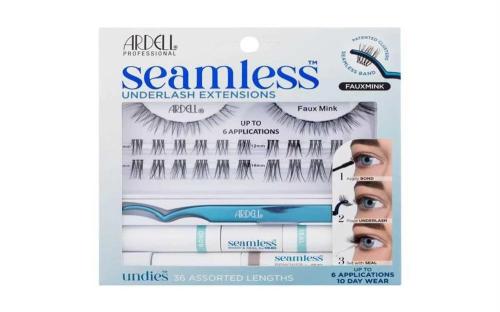 False Eyelashes Seamless Underlash Extensions Faux Mink 1pc