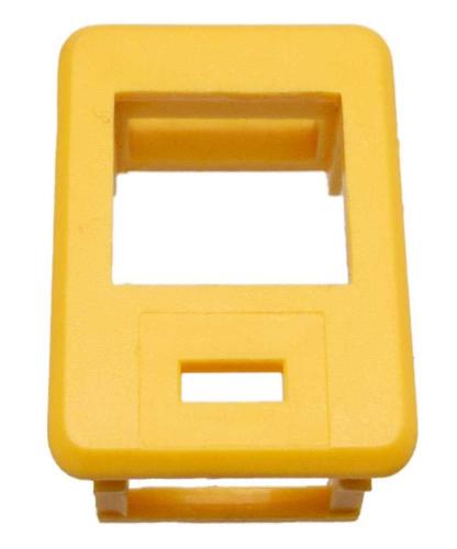 Soporte de Color para Patch Panel Vacio, Amarillo