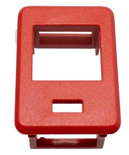 Soporte de Color para Patch Panel Vacio, Rojo