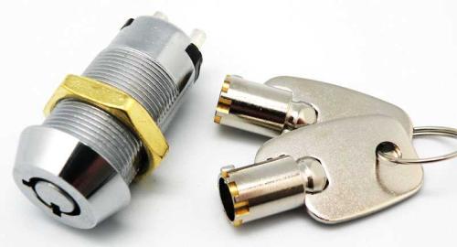 Interruptor de Bloqueio Off-On, com Duas Chaves, 125v 4a (250v 2a)