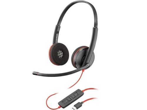 Auscultadores com Fios Poly Blackwire C3220 Preto