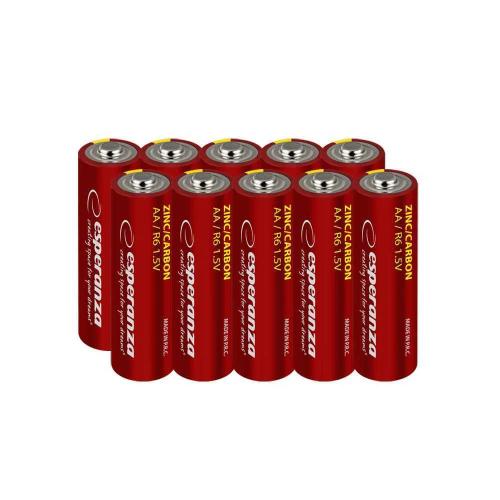 Esperanza Pilhas de Zinco-Carbono AA 10uni
