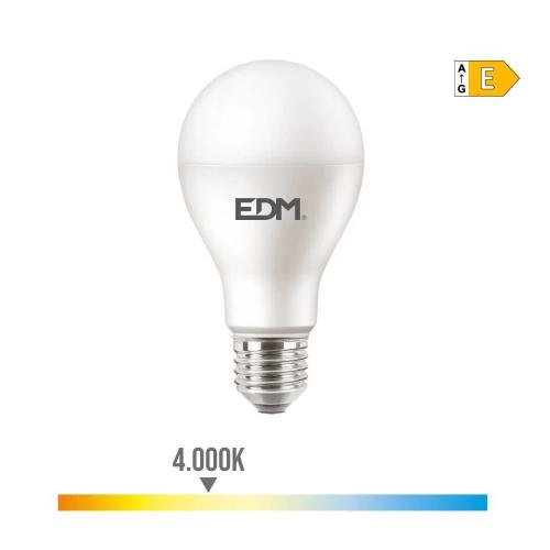Casquillo: E27<br>potencia: 15 W<br>tipo de Luz: Luz Cálida<br>temperatura de Luz: 4.000 K<br>tipo: