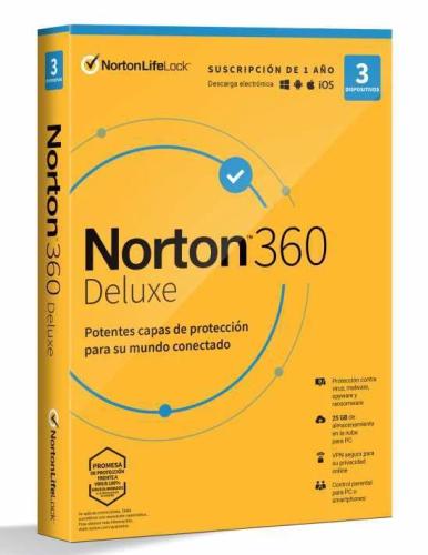 Norton Antivirus 360 Deluxe 25gb 1 User 3 Dispo.