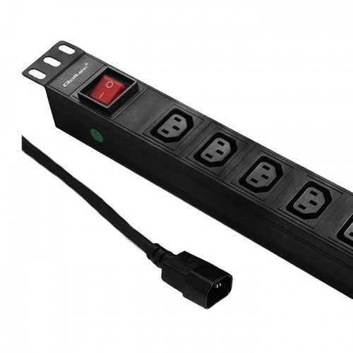 Qoltec Power Strip Pdu Anti-Overload For 19  Rack | 1u | 10a | 8xiec C13 | 2m