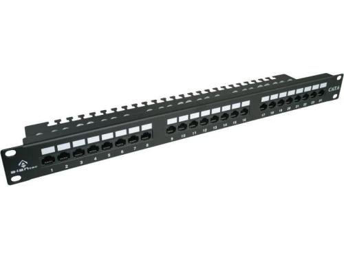 Cat.6 Utp Patch Panel 24 Lsa Ports With 1u Alantec Shelf