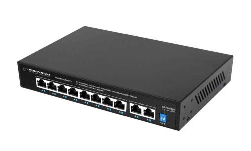 SWITCH ESPERANZA 10 PORTAS POE 10/100 96W