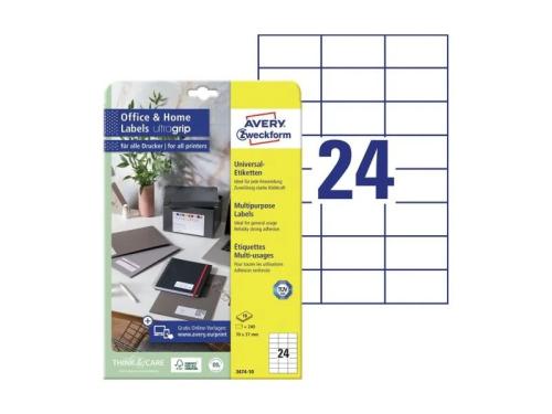 Etiquetas Autocolantes Avery 3474