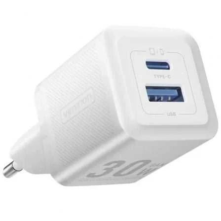 Cargador Gan de Pared Vention Feqw0-Eu/ 1xusb Tip.