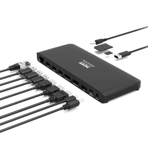 Port Dock 4k Usb-C 1xhdmi 2xdp 1xrj45 4xusb3 2xusb-C 1x3.5 Creader Pd100w