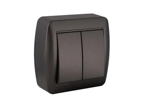 Comutador de Escada Duplo 10ax 250v~. de Superfíc.