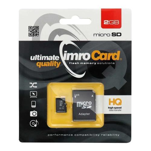Cartáo de Memória Imro Microsd 2gb com Adaptador