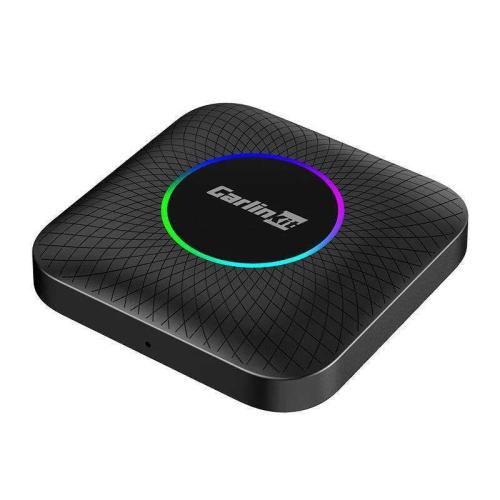 Carlinkit Tbox Plus LED Wireless Adapter, 8g/128g, Apple Carplay/Android Auto (Black)
