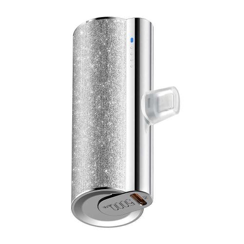 Veger Powerbank 5 000 Mah com Conetor Incorporado Tipo C Pd Qc3.0 2,4a 12w Plugon (W0573) Prata