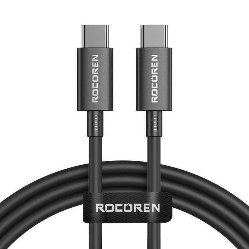 Cabo de Carregamento Rápido Rocoren Usb-C P/ Usb-C