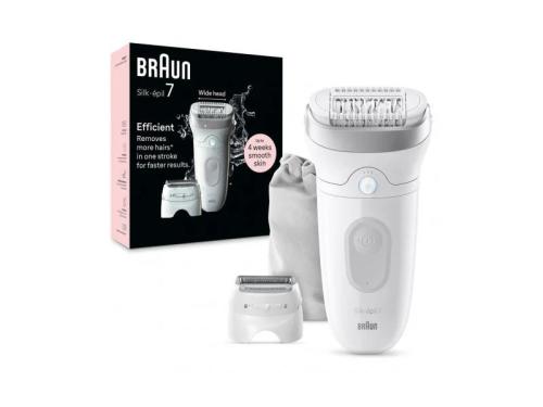 Depiladora de Arranque Braun Silk-Épil 7 Branco/Prateado