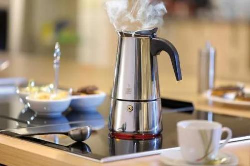 Gefu 16160 Manual Coffee Maker Moka Pot Stainless Steel