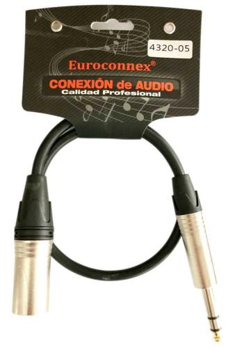 Xlr Ma. a 6,35mm Estereo Ma., 0,5m.