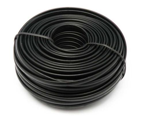 30m., Cable Telefonico Plano 28awg, 4 Vias, Color Negro